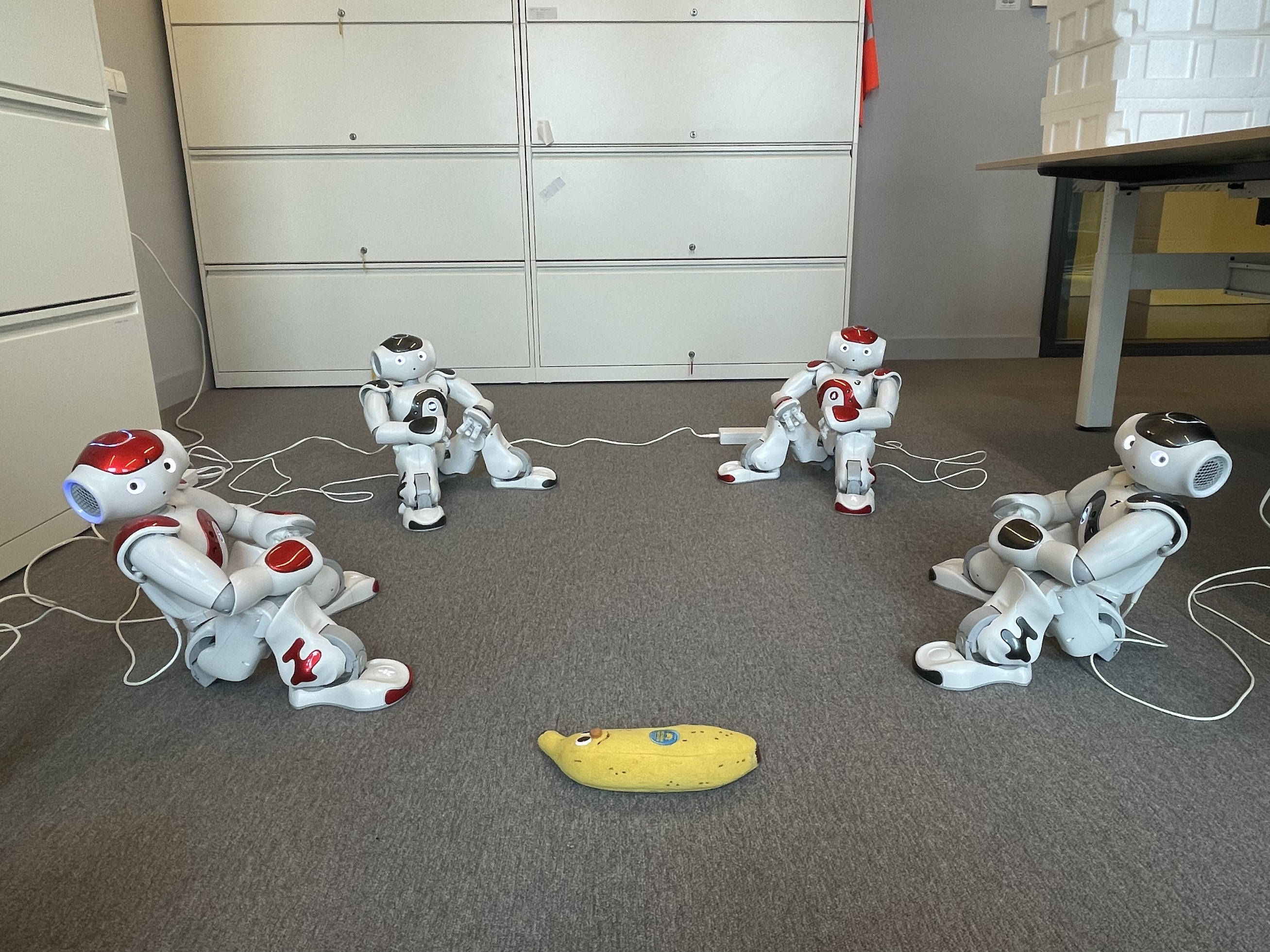 Four NAO robots